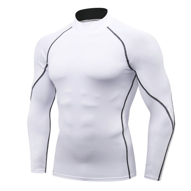 LANBAOSI Mens Football Undershirt Quick Drying Breathable Soft Short Sleeve Compression Shirts 
